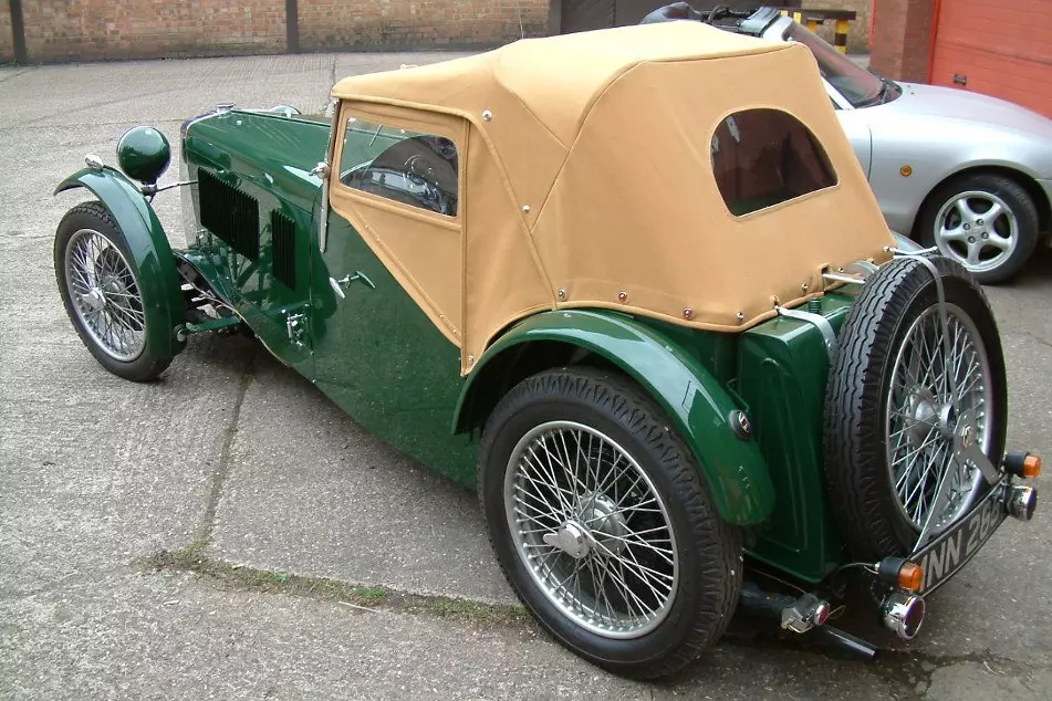 Green MG TF Tan Soft Top